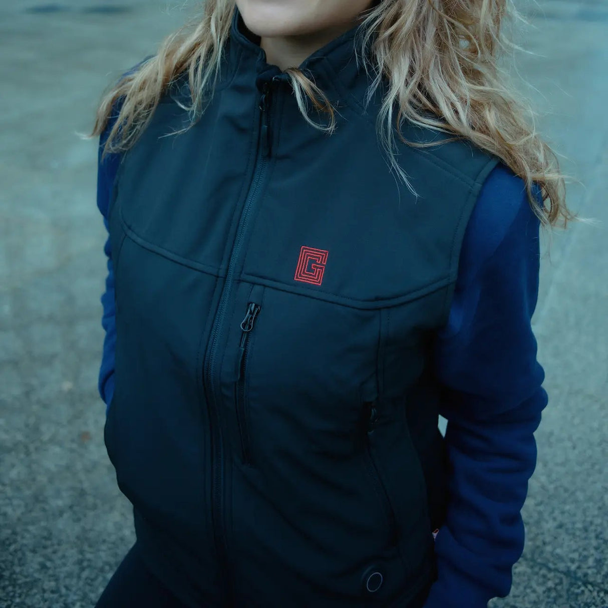 Veste sans manches softshell chauffante