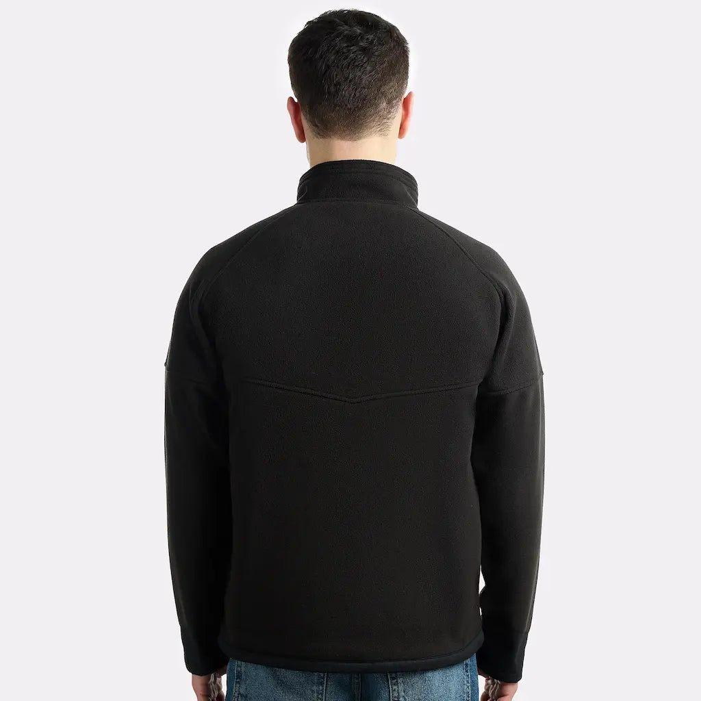 Polaire chauffante CYCLONE noir de dos