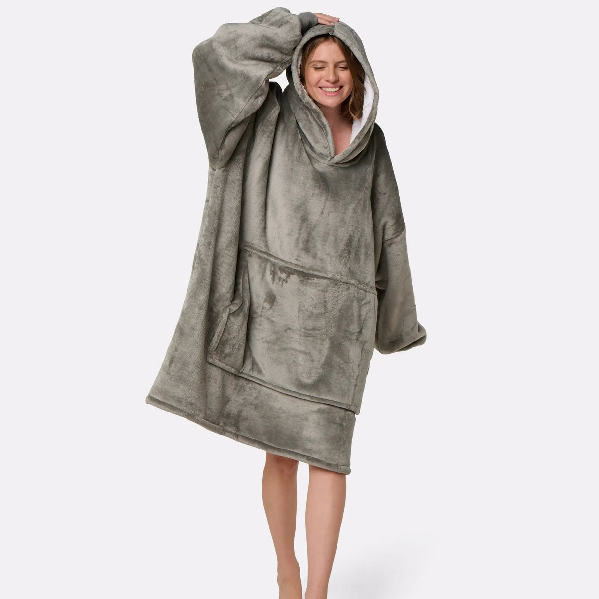 Pull plaid gris femme G-Heat