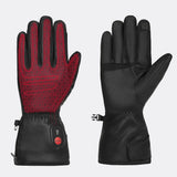 Versatile heated leather gloves - End of range