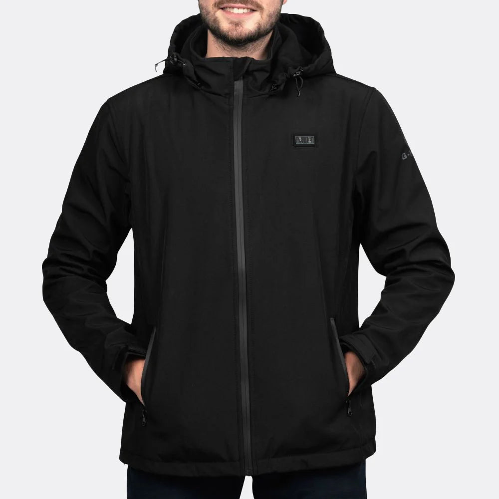 Heated softshell jacket