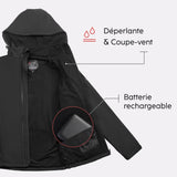 Heated softshell jacket