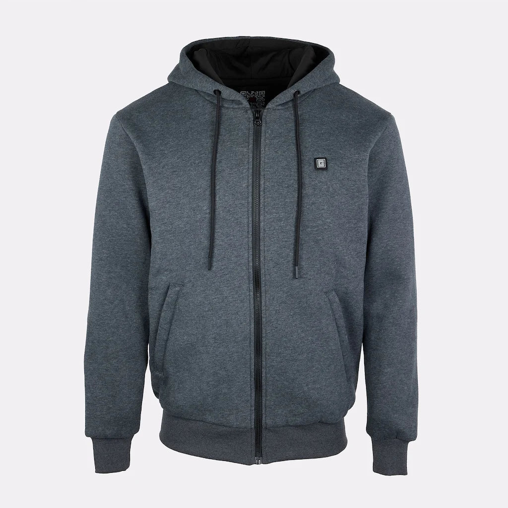 Heated zipped hoodie