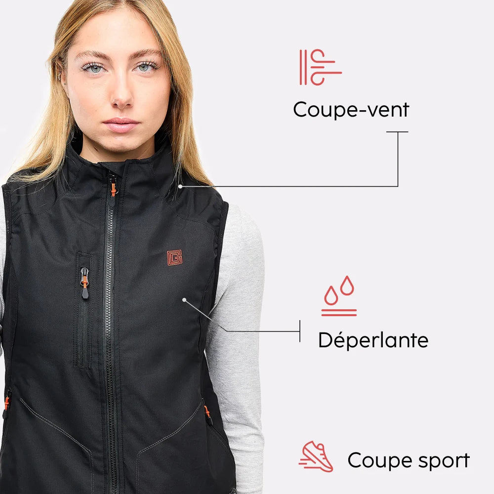 Veste de sport chauffante femme