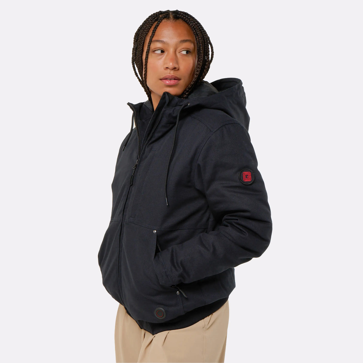 Veste STREET chauffante fermé, porté femme G-Heat