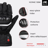 RIDER heated motorcycle gloves