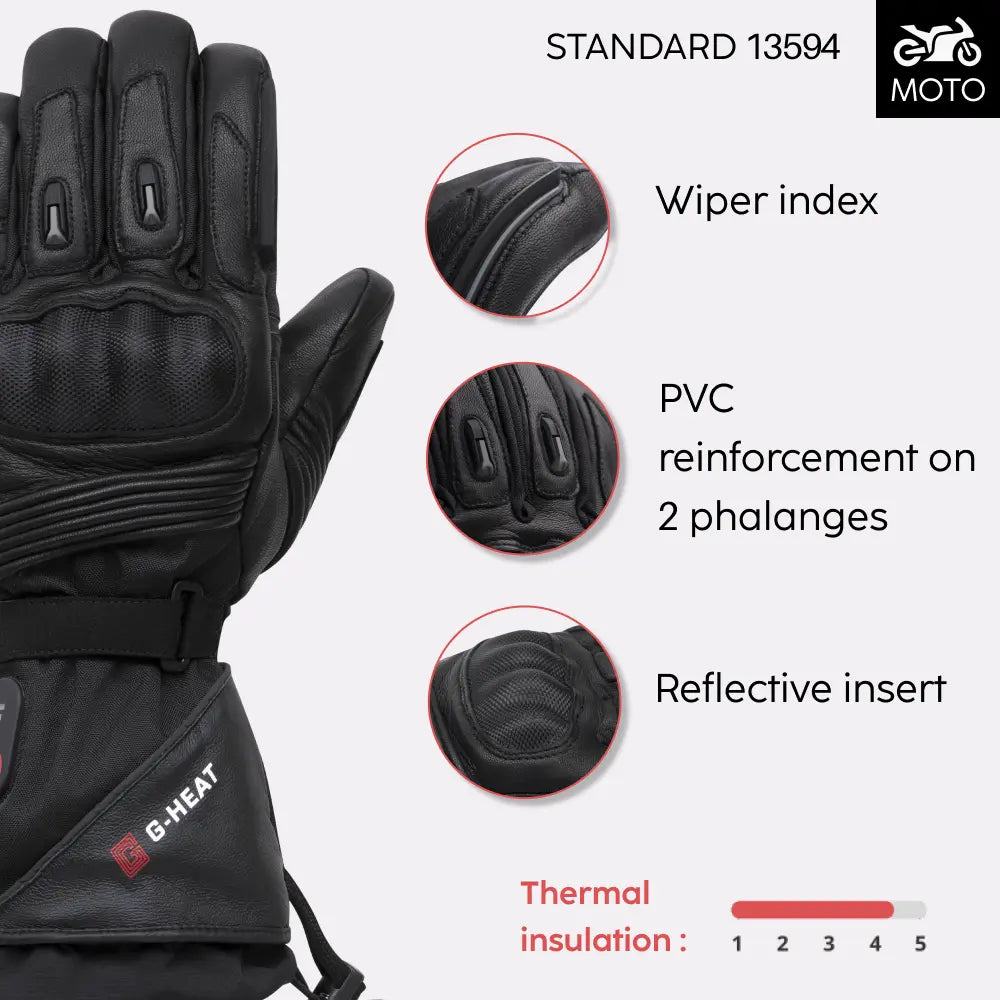 Gants chauffants moto ALLROADS+ atouts produit